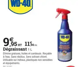 Espace emeraude WD-40 Dégraissant offre