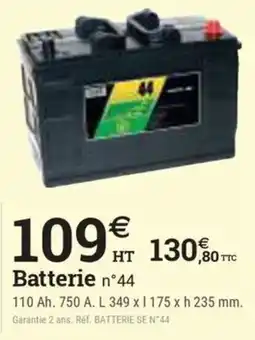 Espace emeraude Batterie n°44 offre