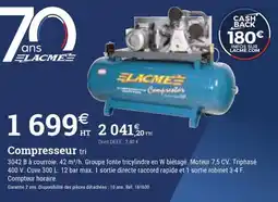 Espace emeraude Compresseur tri offre