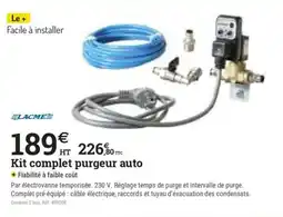Espace emeraude LACME Kit complet purgeur auto offre