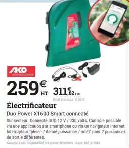 Espace emeraude Électrificateur offre