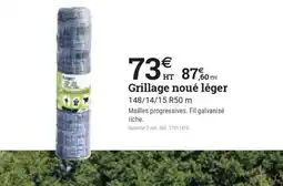 Espace emeraude Grillage noué léger offre