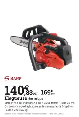 Espace emeraude SARP Élagueuse thermique offre