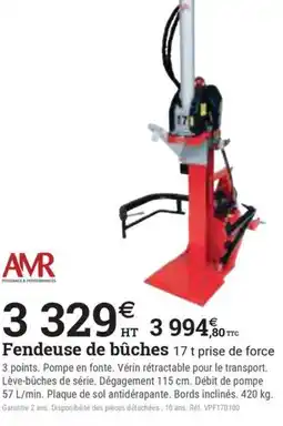Espace emeraude AMR Fendeuse de bûches 17 t prise de force offre