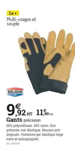 Espace emeraude Gants précision offre