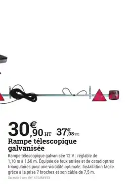 Espace emeraude Rampe télescopique galvanisée offre