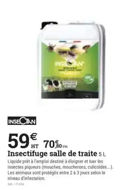Espace emeraude Insectifuge salle de traite offre