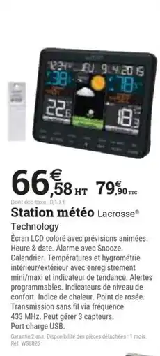 Espace emeraude Station météo offre