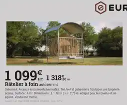 Espace emeraude Râtelier à foin autoserrant offre