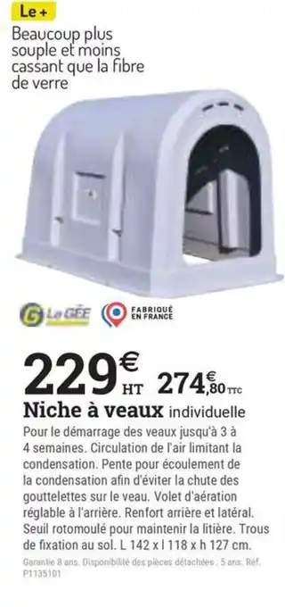 Niche à veaux
