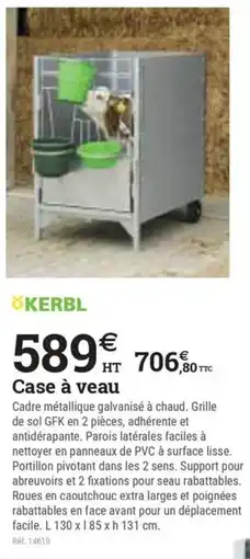 Espace emeraude Case à veau offre