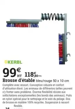 Espace emeraude KERBL Brosse d'étable offre