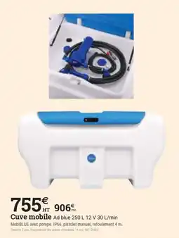 Espace emeraude Cuve mobile Ad blue offre