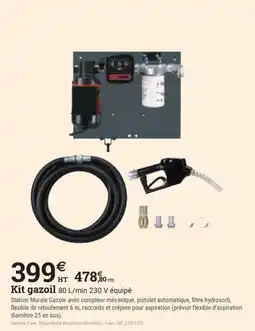 Espace emeraude Kit gazoil offre