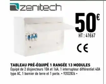 Brico Cash Tableau Prè-èquipè 1 Rangè 13 Modules offre