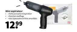 Wibra Mini aspirateur offre