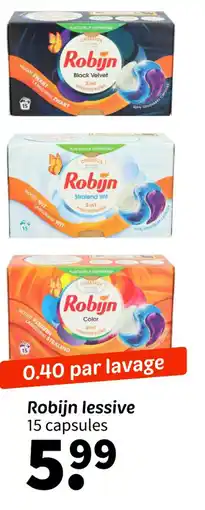 Wibra ROBJIN lessive offre