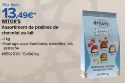 Costco WITOR'S Assortiment de pralines de chocolat au lait offre