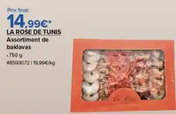 Costco LA ROSE DE TUNIS Assortiment de baklavas offre