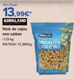 Costco KIRKLAND Noix de cajou non salées offre