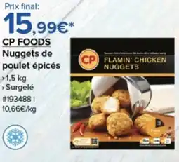 Costco CP FOODS Nuggets de poulet épicés offre