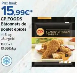 Costco CP FOODS Bâtonnets de poulet épicés offre