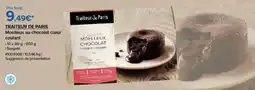 Costco TRAITEUR DE PARIS Moelleux au chocolat cœur coulant offre
