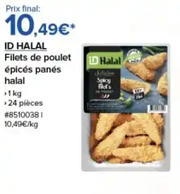 Costco ID HALAL Filets de poulet épicés panés halal offre