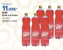 Costco SLIM Soda à la fraise offre