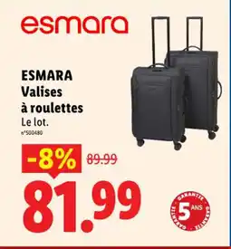 Lidl ESMARA Valises à roulettes offre