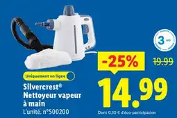 Lidl SILVERCREST Nettoyeur vapeur à main offre