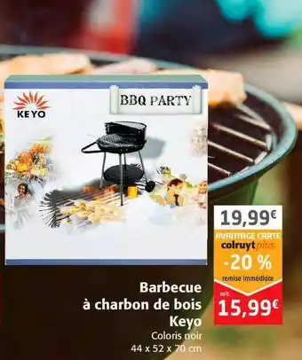 Colruyt Barbecue à Charbon De Bois Keyo offre