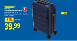 Lidl ESMARA Valise cabine à roulettes offre