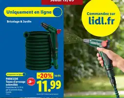 Lidl PARKSIDE Tuyau d'arrosage extensible offre