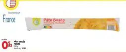Auchan Pâte brisée pouce offre