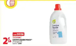 Auchan Lessive liquide pouce offre