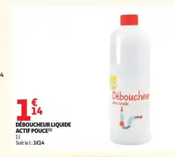 Auchan Déboucheur liquide actif pouce offre