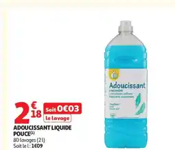 Auchan Adoucissant liquide pouce offre