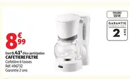 Auchan Cafetiere filtre offre