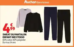 Auchan INEXTENSO Sweat ou pantalon enfant offre