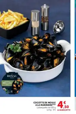 Super U Cocotte de moule a la mariniere offre