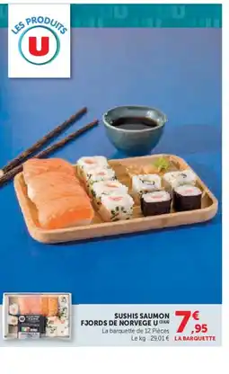 Super U U Sushis saumon fjords de norvege offre