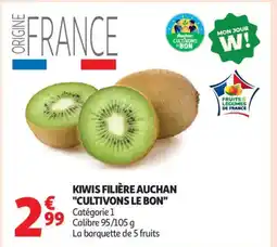 Auchan Supermarché Kiwis filière auchan cultivons le bon offre