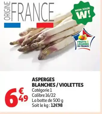 Asperges blanches/violettes