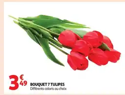 Auchan Supermarché Bouquet 7 tulipes offre