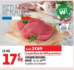 Auchan Supermarché Víande bovine pavé offre