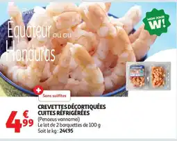 Auchan Supermarché Crevettes décortiquées cuites réfrigérées offre