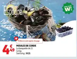 Auchan Supermarché Moules de corde offre