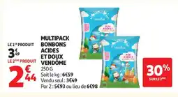 Auchan Supermarché VENDÔME Multipack bonbons acides et doux offre