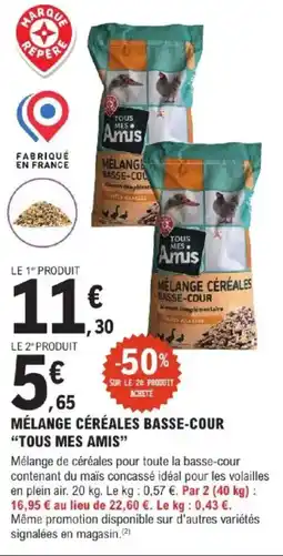 E.Leclerc Jardi TOUS MES AMIS Mélange céréales basse-cour offre